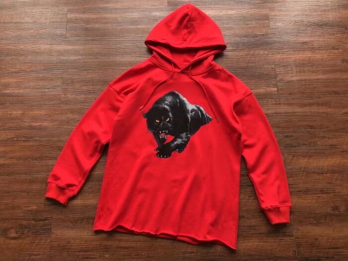 Vlone Black Panther Red Hoodie